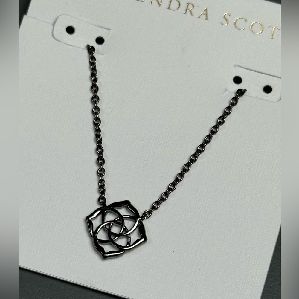 Kendra Scott Decklyn Gunmetal Necklace